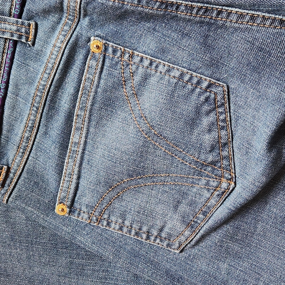 Vintage Y2K Dolce & Gabanna Boot-Cut jeans Size 30 blue purple - Picture 9 of 11